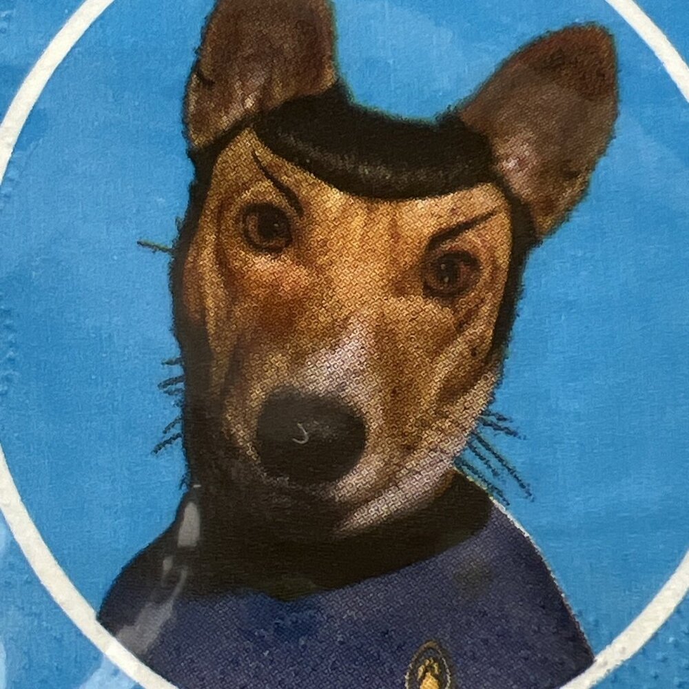 Vintage Dr Spock Jack Russell Dog Star Trek Paper Napkins NIP 12 Count Funny